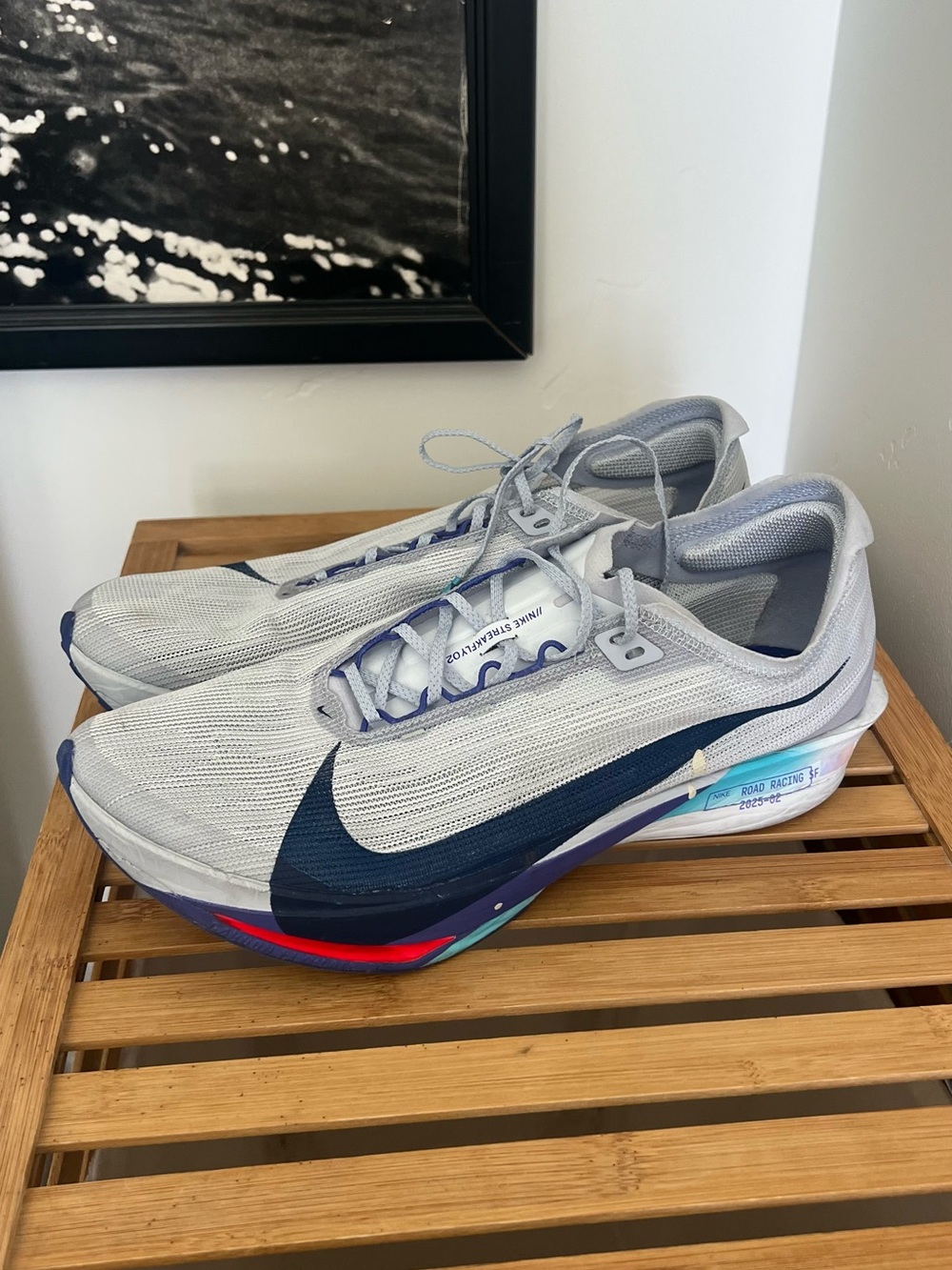 Nike ZoomX Streakfly 2 'Ghost' running shoes, size 12-12.5